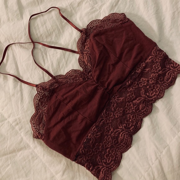 lace plum bralette - Picture 1 of 2